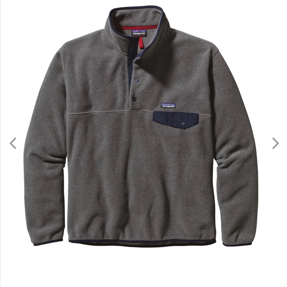 Patagonia Gray Snap-T Fleece Pullover